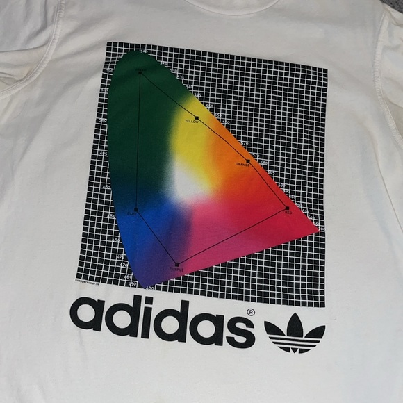 Adidas graphic t-shirt, size medium, white - Picture 3 of 5